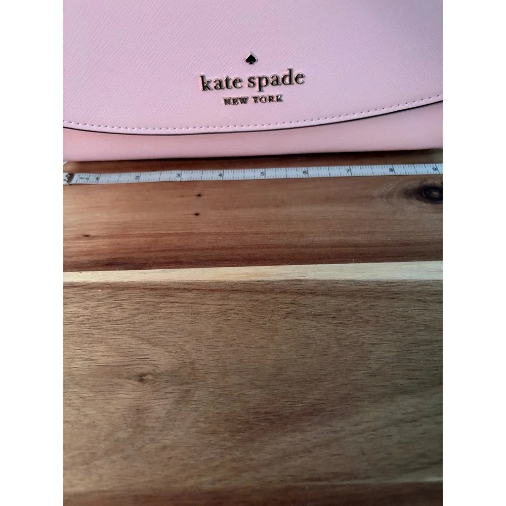 Kate Spade NY Chalk Pink Saffiano Leather Convertible Crossbody WKR00119 New Tag